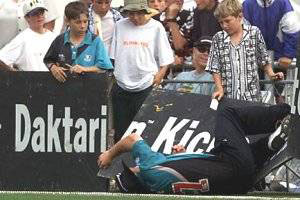 The boundary rope rule has stopped cricket fielders colliding with the fence