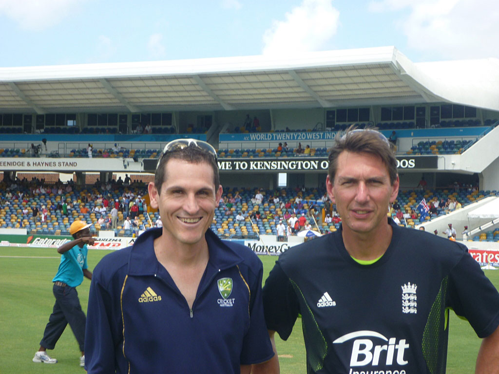 With Nick Pierce in Barbados