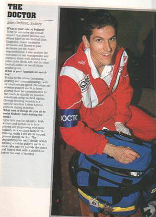 As the Swans doctor in the mid-1990s